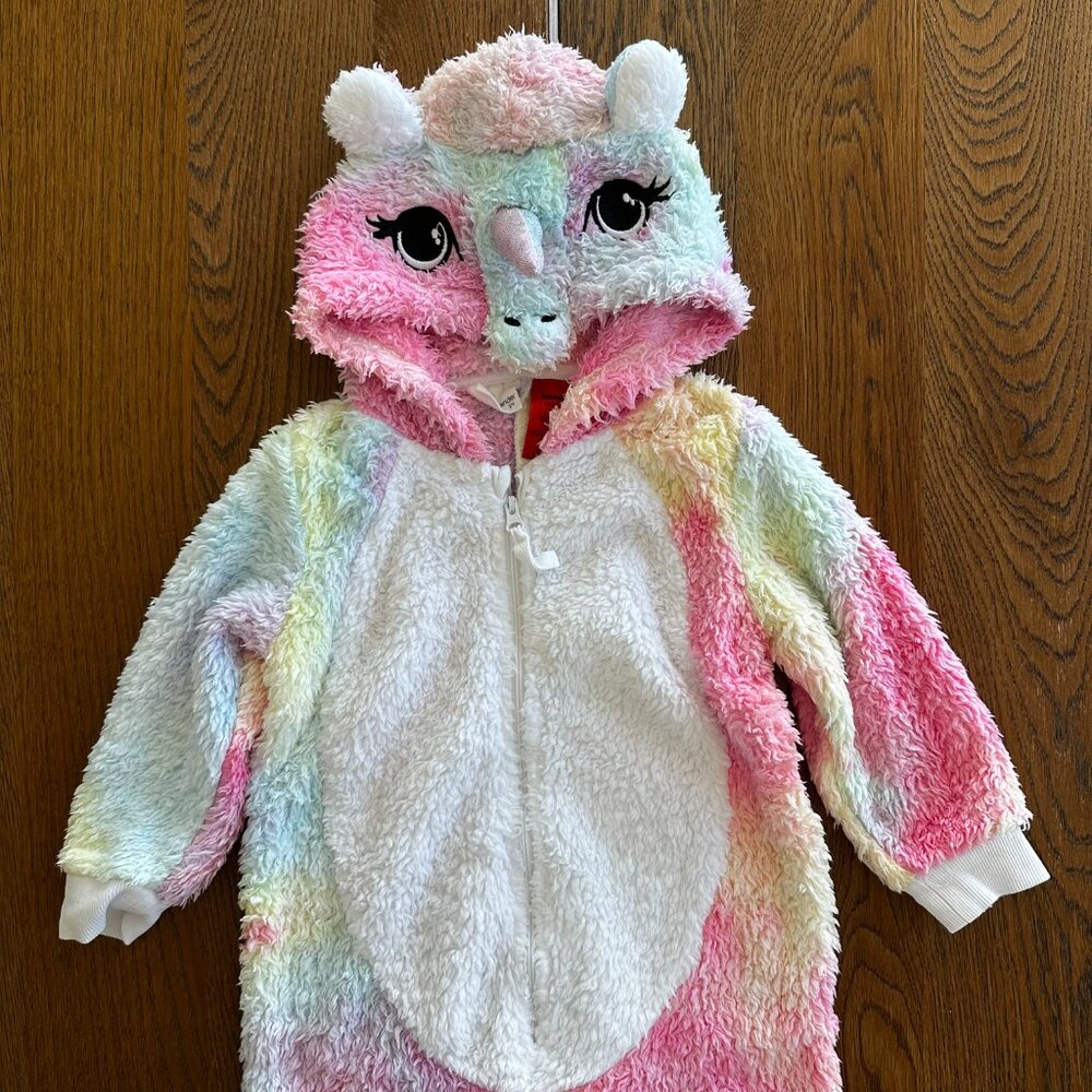 Peter Alexander Unicorn Costume Rainbow Onesie Girl’s Size 2T - Picture 7 of 9